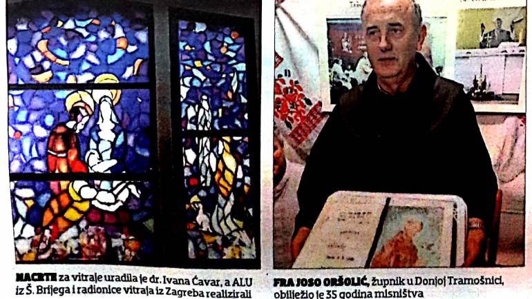 PRENOSIMO: Crkvu u povratničkyj župi krasi 25 vitraja umjetnice iz Sirokog Brijega